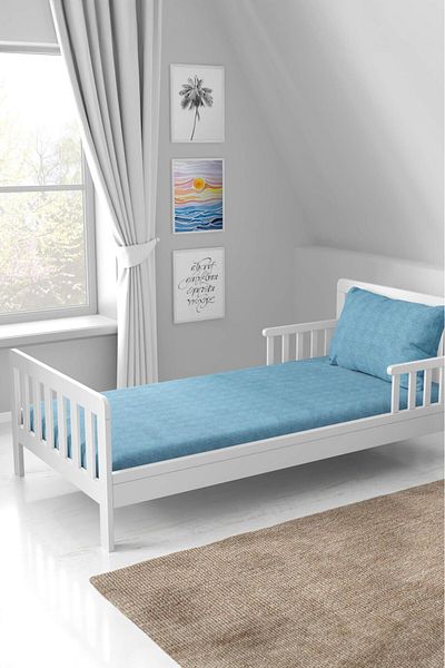 Guloglu Home Комплект единични чаршафи с плъзгащ се ремък - 100x200 см