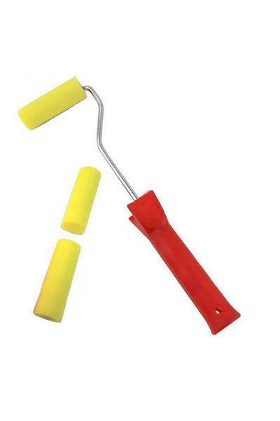 Rich Metal Handle Roller Sponge 10cm - 2 Refills