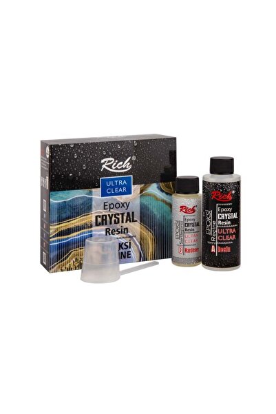 Rich Crystal Resin Transparan Şeffaf Kristal Reçine Set 120 cc