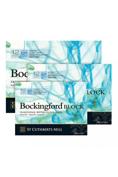 hobi24 Bockingford Traditional Sulu Boya Defteri 300gr. 26x36cm 12 Yp. Cp