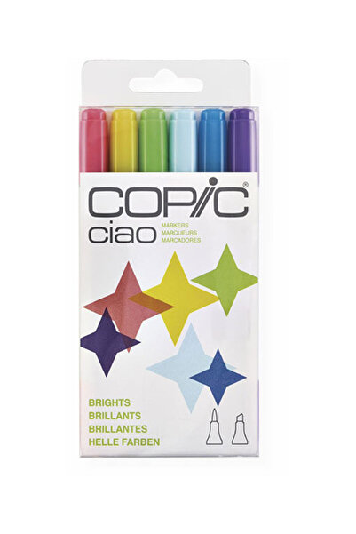 Copic مجموعة ظلال أضواء تشاو مكونة من 6 قطع