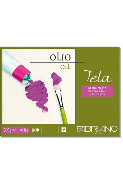 Fabriano Tela Olio, Tulle Textured Oil Coloring Block, 300Gr, - Gt/Cg - 24X32Cm