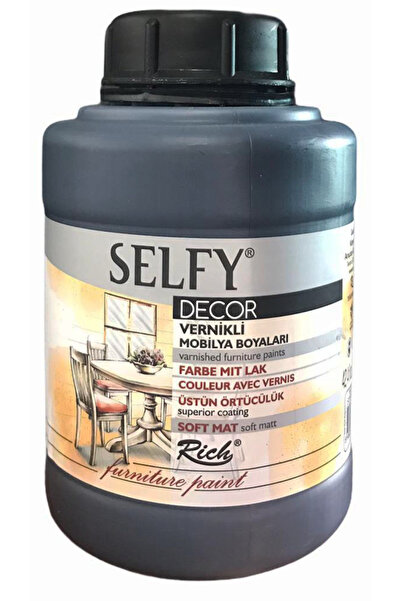 Rich Selfy Decor Vernikli Boya 1250cc - Siyah 12874