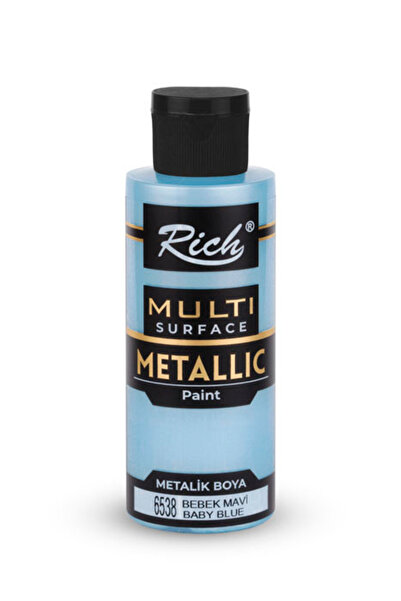Rich Multi Surface Metalik Akrilik Boya 120 cc. - Bebek Mavi 6538