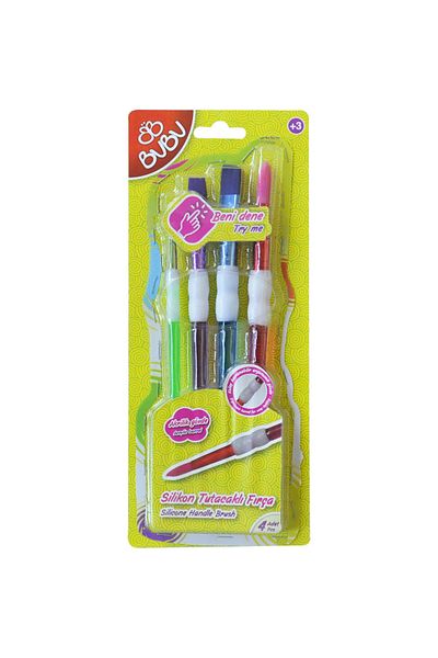 Bubu Silicone Handle Brush 4 Pieces
