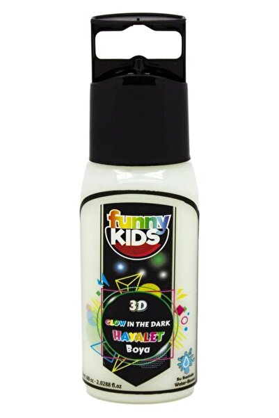 Rich Funny Kids 3D Hayalet Boya 60cc Turkuaz 4462