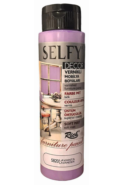 Rich Selfy Decor Vernikli Mobilya Boyası 500 cc Firuze 5820