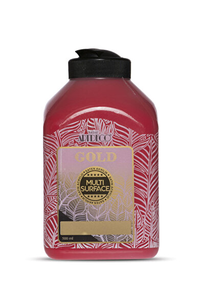 Artdeco Gold Multi Surface Saten Akrilik Boya 500ml 224 Çilek Kırmızı