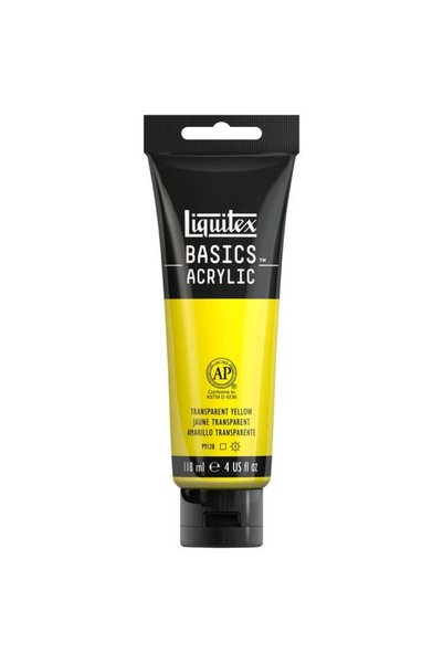 Liquitex Basics Acrylic 118ml Akrilik Boya Transparent Yellow 45