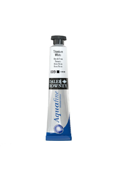 Daler Rowney Aquafine Tüp Sulu Boya 8ml - 009 Titanium White