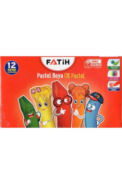 hobi24 Fatih Pastel Boya 12 Renk King Size