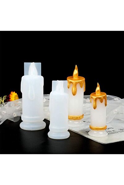 Rich Epoksi Silikon Kalıp - Yanan Mum 100mm (421)
