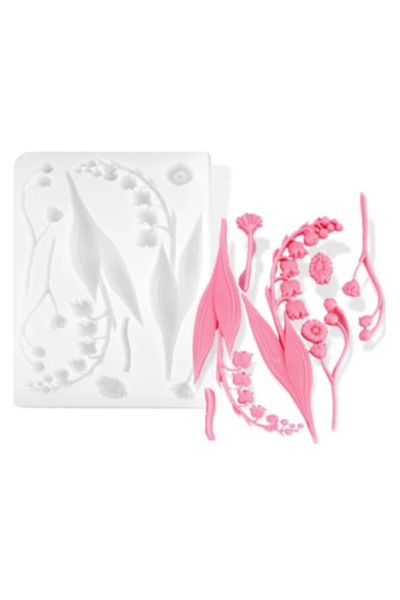 Rich Epoksi Silikon Kalıp - Çiçek Ve Yapraklar 12x20cm (295)