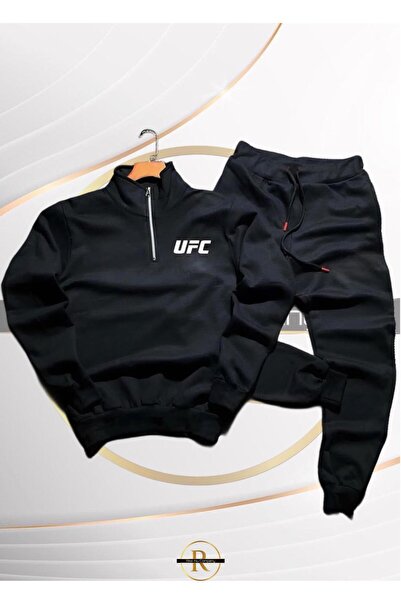 Risil-Nu Company Новий сезон бавовняний світшот з принтом UFC та штани для тренування з двома сильними елементами.