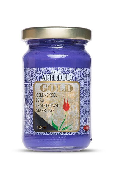 Artdeco 105ml Gold Traditional Marbling Paint - 436 Purple