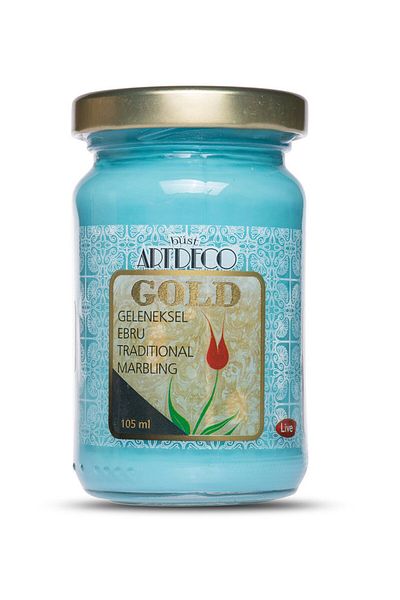 Artdeco 105ml Gold Traditional Marbling Paint - 570 Turquoise