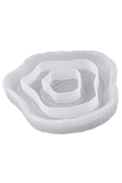 Rich Epoksi Silikon Kalıp - Dalgalı Altlık 195x218mm (439)