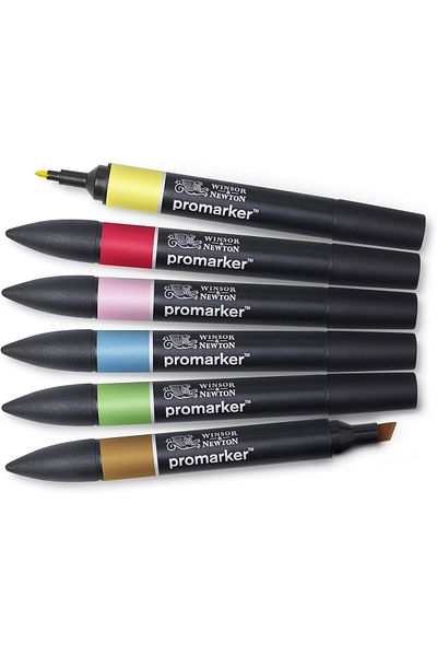 Winsor Newton Winsor & Newton Promarker Set of 6 - Mid Tones