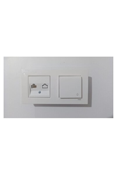 VİKO Viko Karre White Double Set Numeris (Phone Socket), Covered Socket