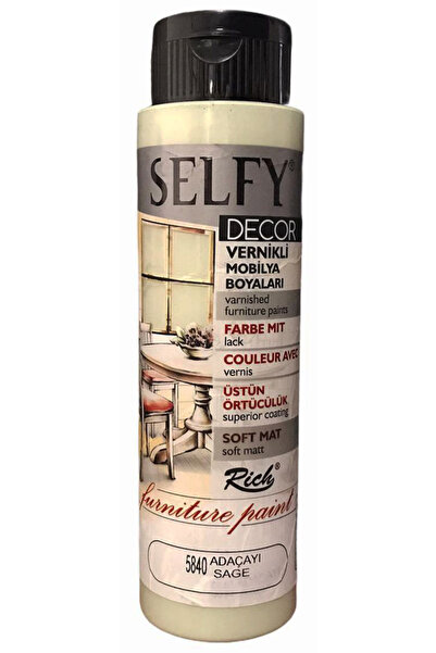 Rich Selfy Decor Vernikli Boya 500cc - Adaçayı 5840