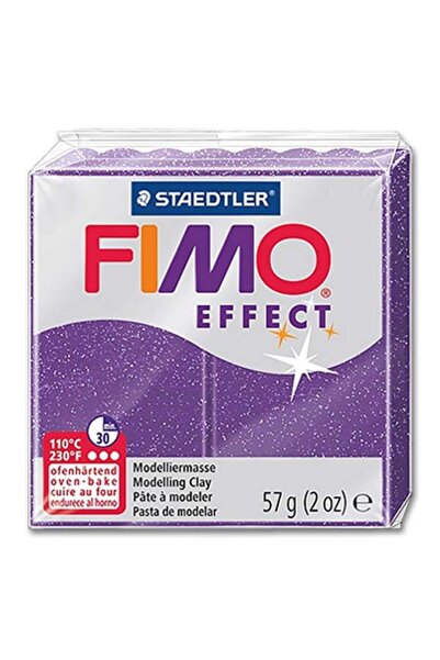 Staedtler Fimo Effect Polimer Kil 57Gr. Glitter Lila