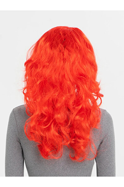 NW NessiWorld Nessiworld Red Color Long Wavy Party Wig