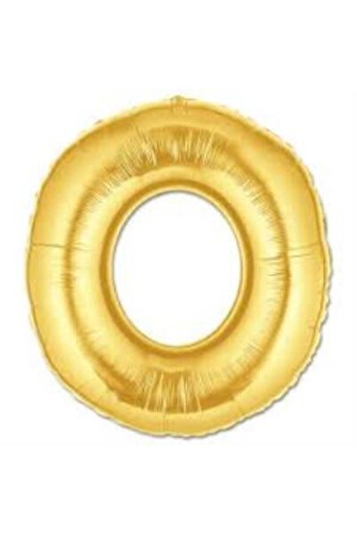 NW NessiWorld O Letter Foil Balloon Gold Color 40 Inches