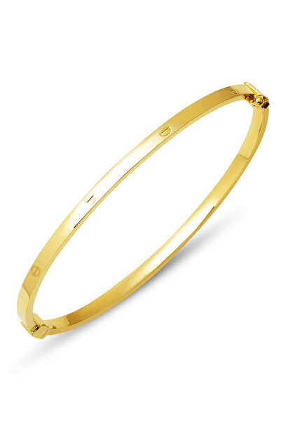 Bilezikci Çivili 14 Ayar Altın Kelepçe Bilezik