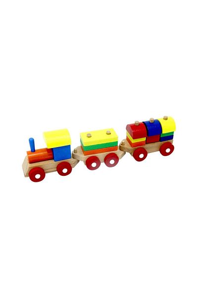 Play Wood بلايوود 351 نموذج قطار بولتاك التعليمي الخشبي