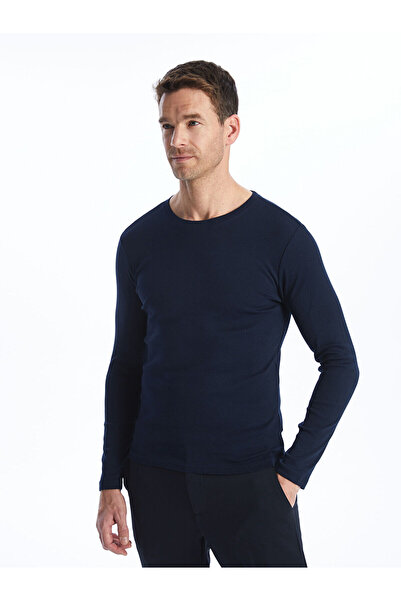 LC Waikiki Peak New Season Crew Neck Long Sleeve Men's T-Shirt