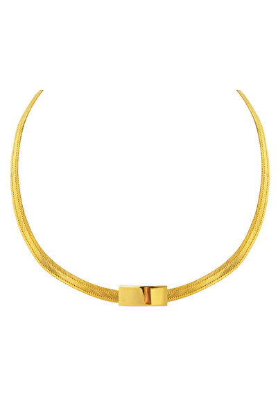 Bilezikci Taşsız Trabzon Hasır 14 Ayar Altın Gerdanlık