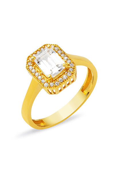 Bilezikci Baget Taşlı 22 Ayar Altın Yüzük