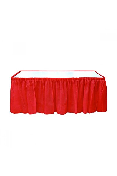 Adana Pasta Malzemeleri Table Skirt Red 4 Meters