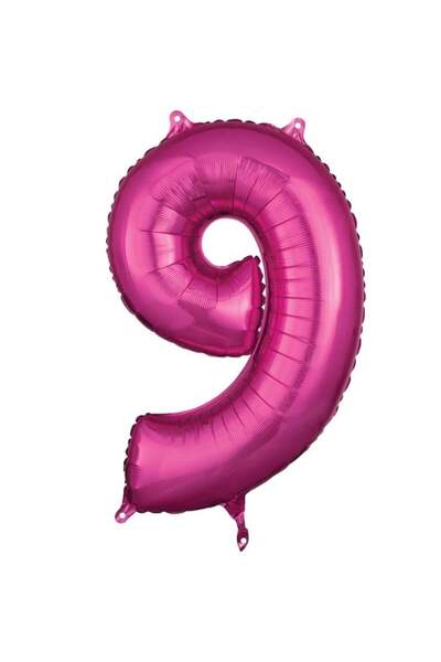 Adana Pasta Malzemeleri 9 Pink 34 Inch Foil Balloons