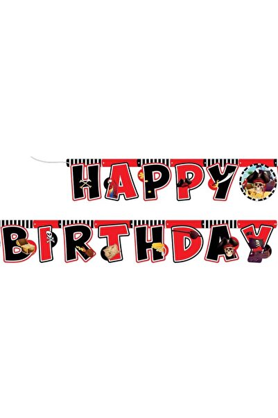 Adana Pasta Malzemeleri Pirate Happy Birthday Letter Banner 2.10 Meters