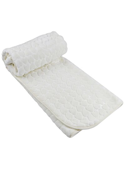 NİVEMESHOME Ni?vemeshome Krem Kalpli? 100x120 Bebe Battani?ye Meri?nos