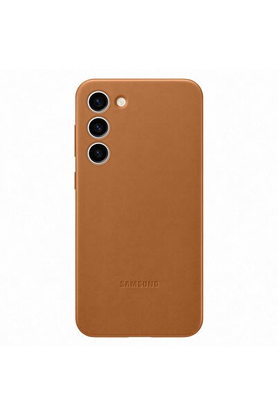 Samsung Galaxy S23 Plus Deri Kılıf - Kahverengi
