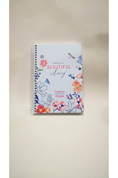 mcolor 80 Yaprak Çizgili Spiralli Sert Kapak Zamansız Haftalık Ajandam Konsep...