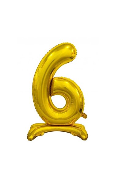 Adana Pasta Malzemeleri 6-foot figure foil balloon gold 32 inch