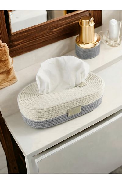 home decors by özlem Napkin Holder Straw Basket Handmade Organizer Organizer 27x15x8