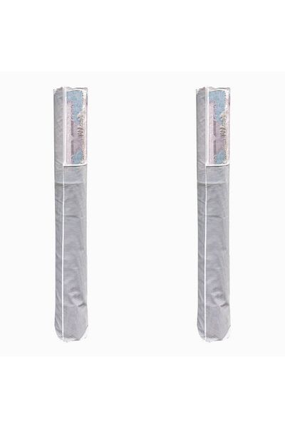 Silkyra 2 Pieces - Window Carpet Storage - Striped Model Carpet Storage & Organizer - 6 M2