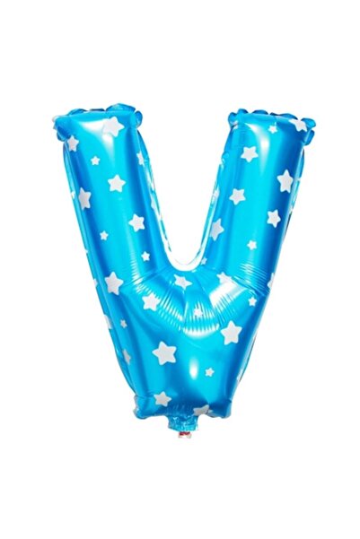 Adana Pasta Malzemeleri V Blue 16 Inch Foil Balloon