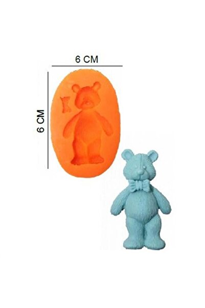 Adana Pasta Malzemeleri HG-095 PAPYONLU AYICIK SİLİKON KALIP 7cm