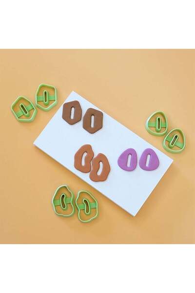 Adana Pasta Malzemeleri Organik 6 Lı Polımer Kil Clay Kesim Seti