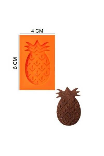 Adana Pasta Malzemeleri HG-001 قالب سيليكون الأناناس 6 × 4 سم