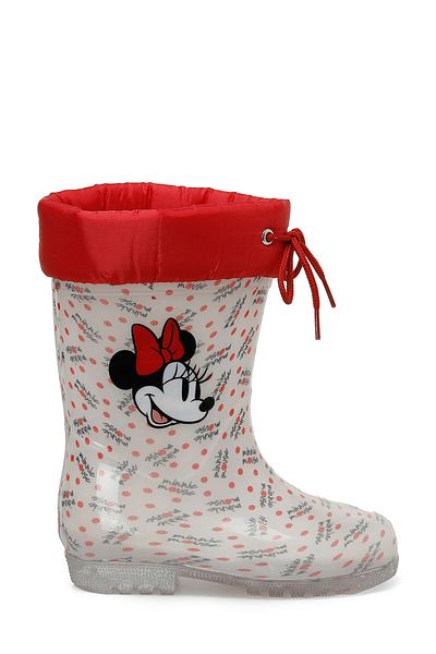 Mickey Mouse Mırane.p3pr Beyaz Kız Çocuk Yağmur Çizmesi
