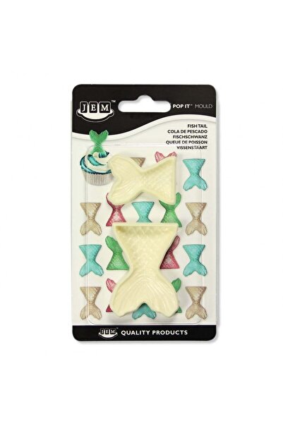 Adana Pasta Malzemeleri Sea girl tail print set of 2 (6-4 cm)