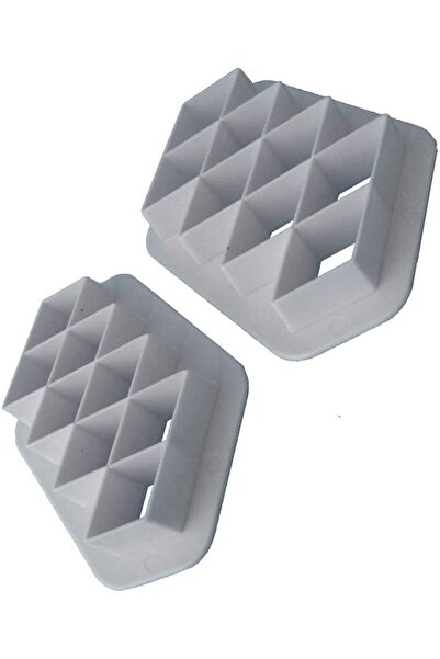 Adana Pasta Malzemeleri B022 Baklava Desen Plastik Kesici 2 Parça