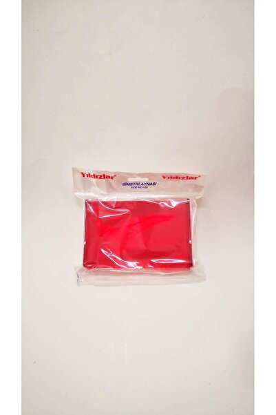 Yıldızlar Kırmızı Simetri Aynası Yarı Şeffaf Parlak 10cmx15cm