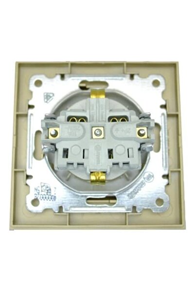 MAKEL Karea Kapaklı Topraklı Priz Dore Modül+Kapak+Çerçeve